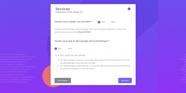 Installer les services MAILS de votre WaouW Box