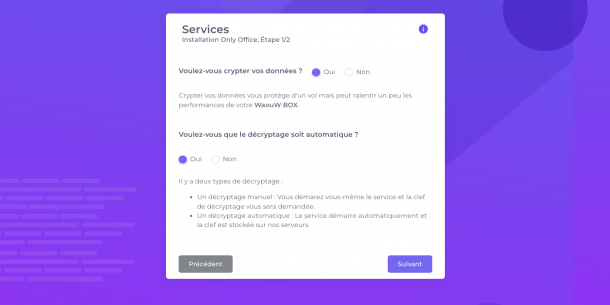 Installer le SERVICE Only Office de votre WaouW Box